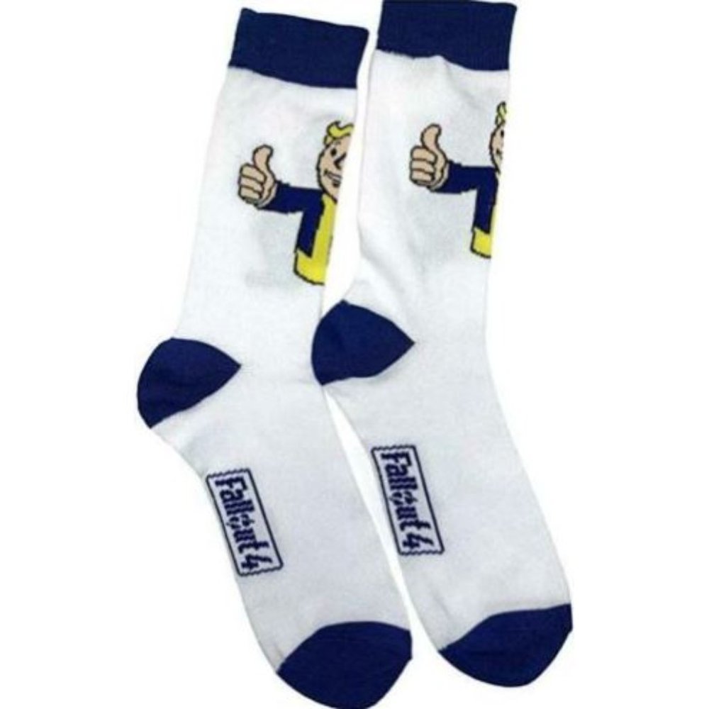 Fallout 4 Bioworld Crew Socks 1 Pair Size 10-13